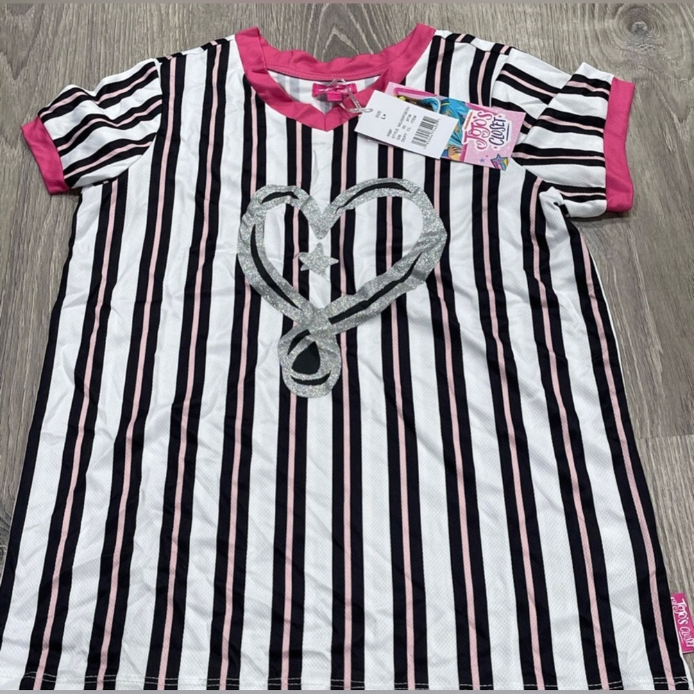 Girls' JoJo Siwa J-Team Referee Short Sleeve Graphic T-Shirt